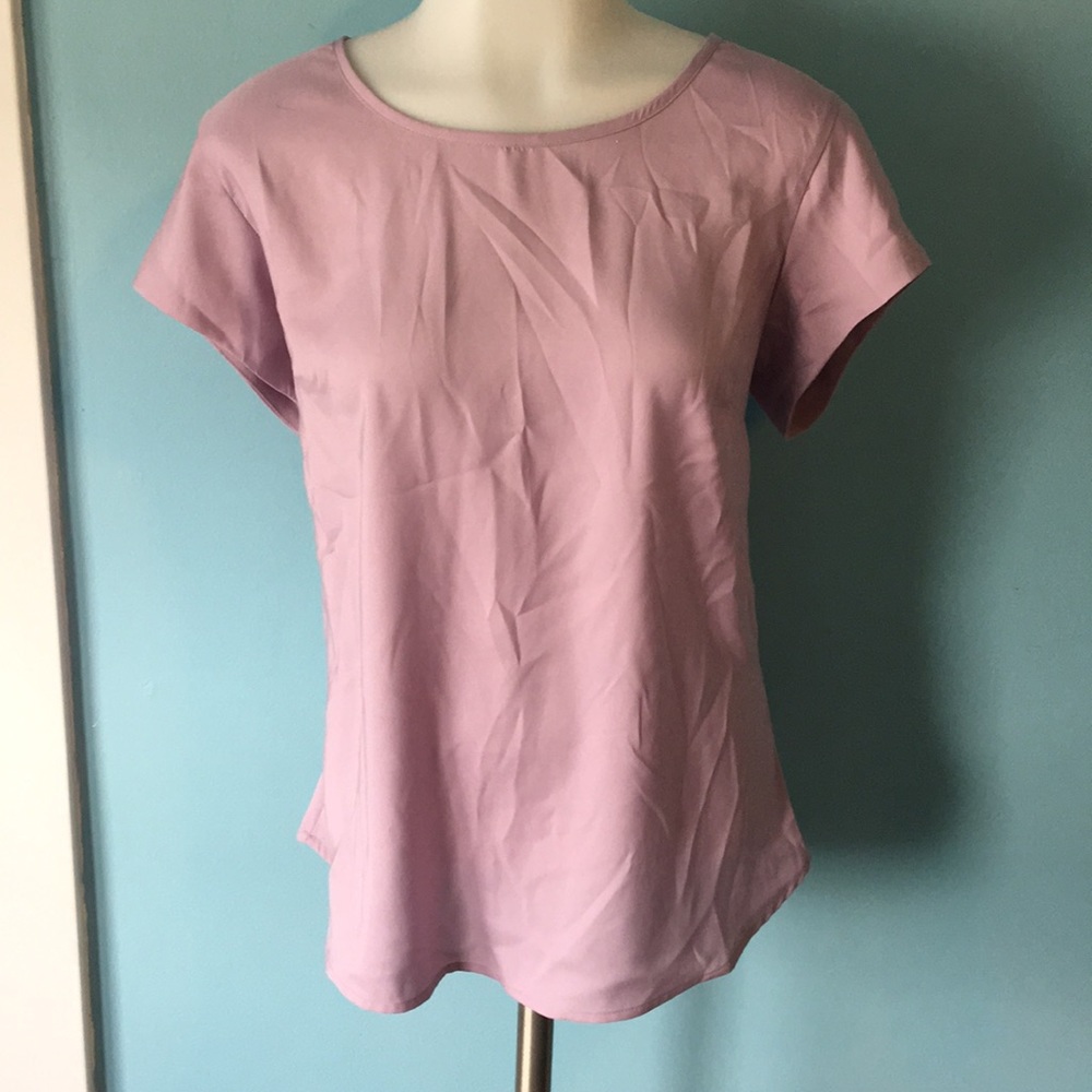 New York and Company 7th Avenue Tee with Zipper back size small